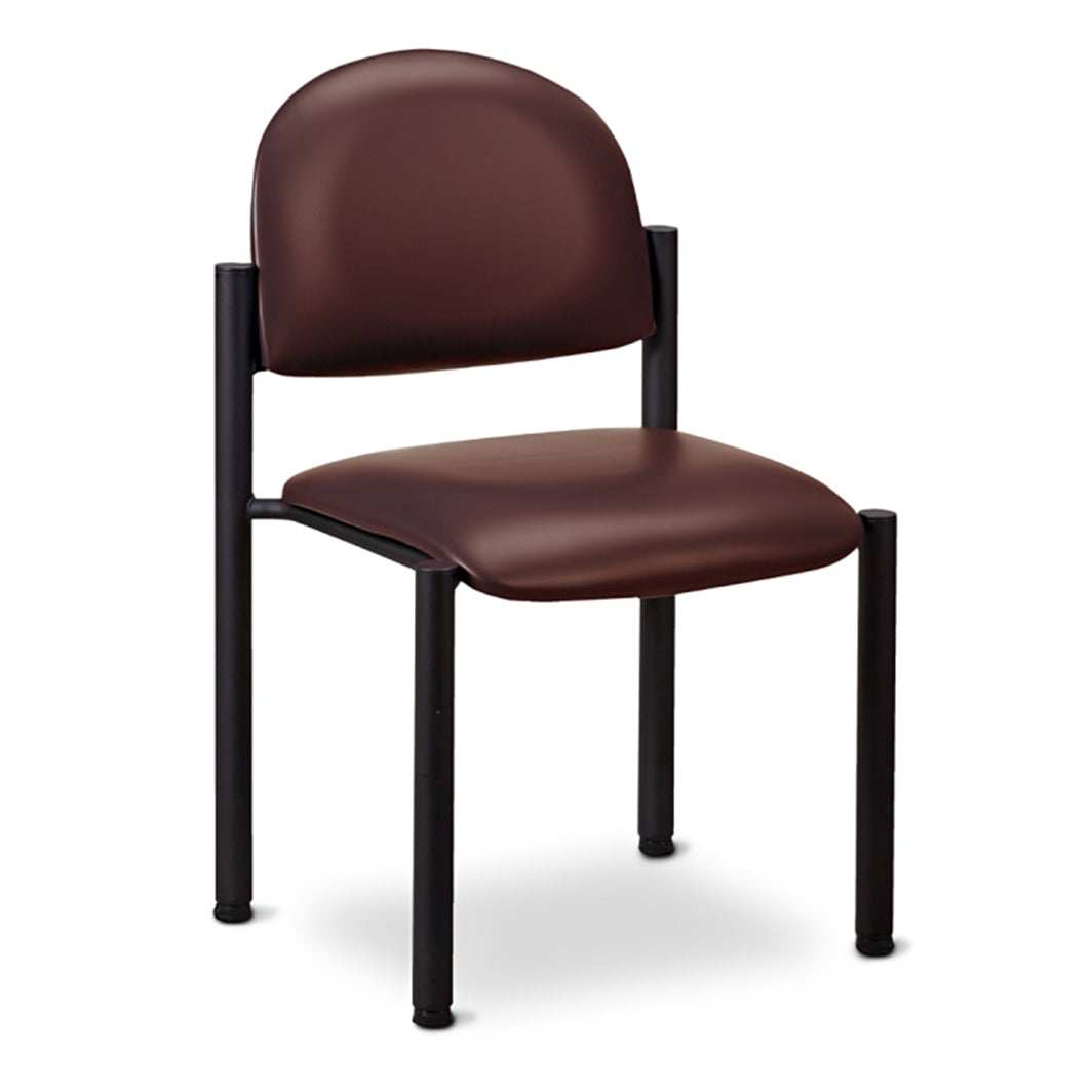 Clinton Exam Side Chair Black Frame Chair No Arms