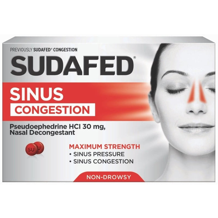 Sudafed Maximum Strength Sinus Congestion Relief Tablets