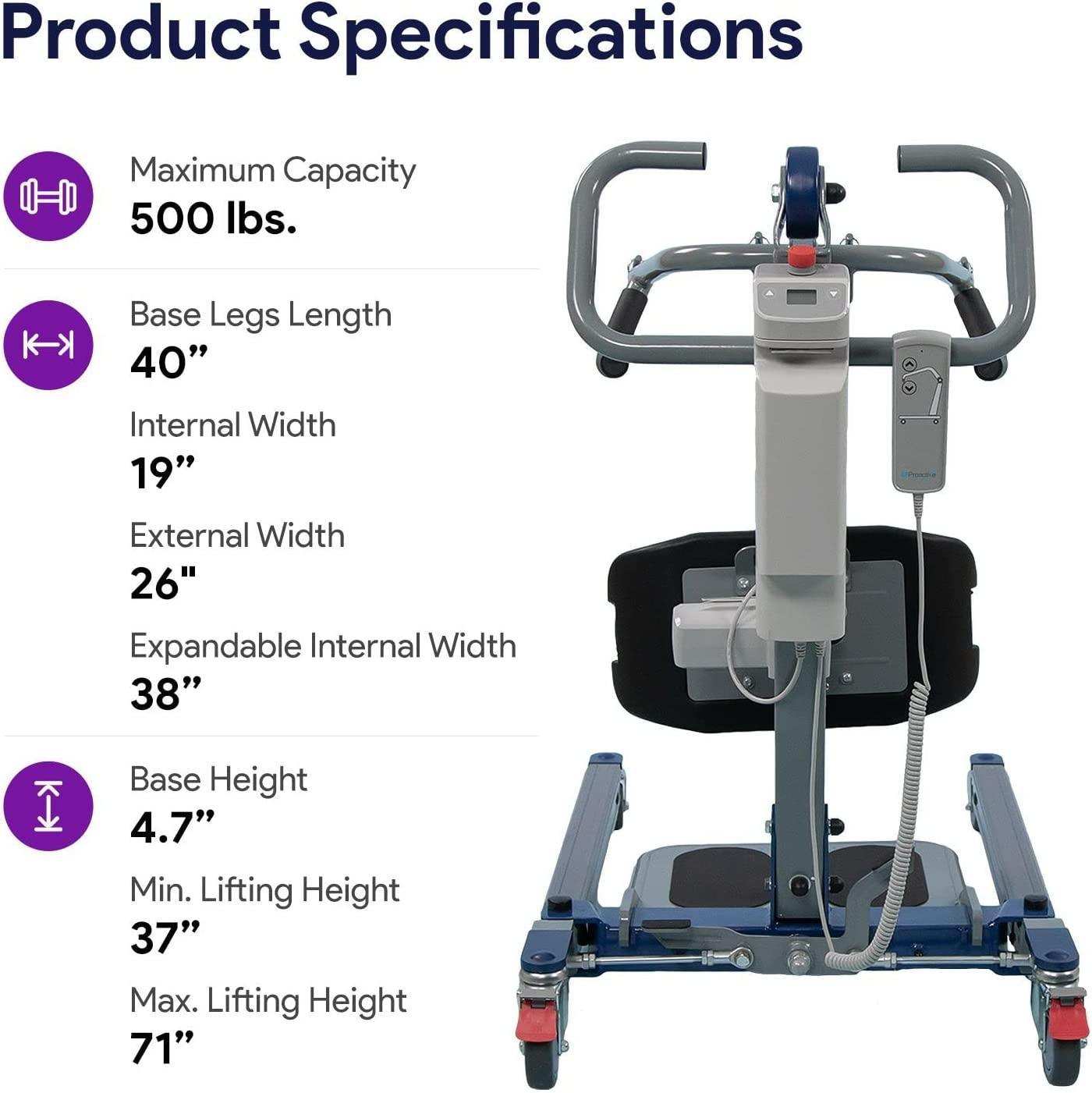ProHeal Sit to Stand Electric Patient Lift - Shop Home Med