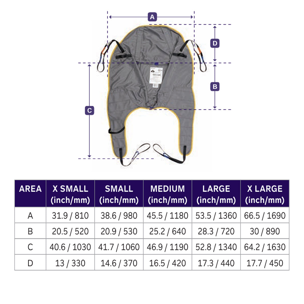Joerns Hoyer Disposable Full Back Loop Sling