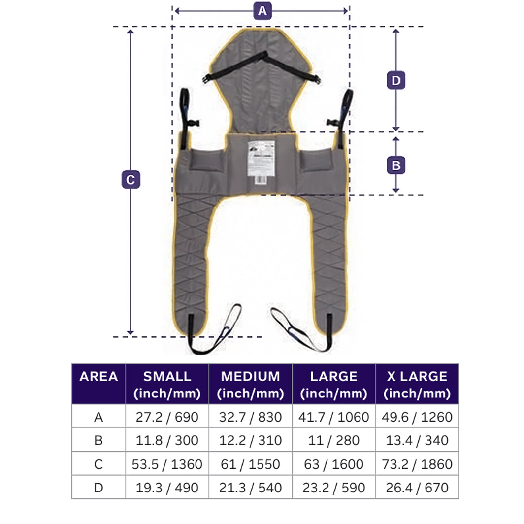 Joerns Hoyer 4-Point Comfort Access Padded Patient Sling