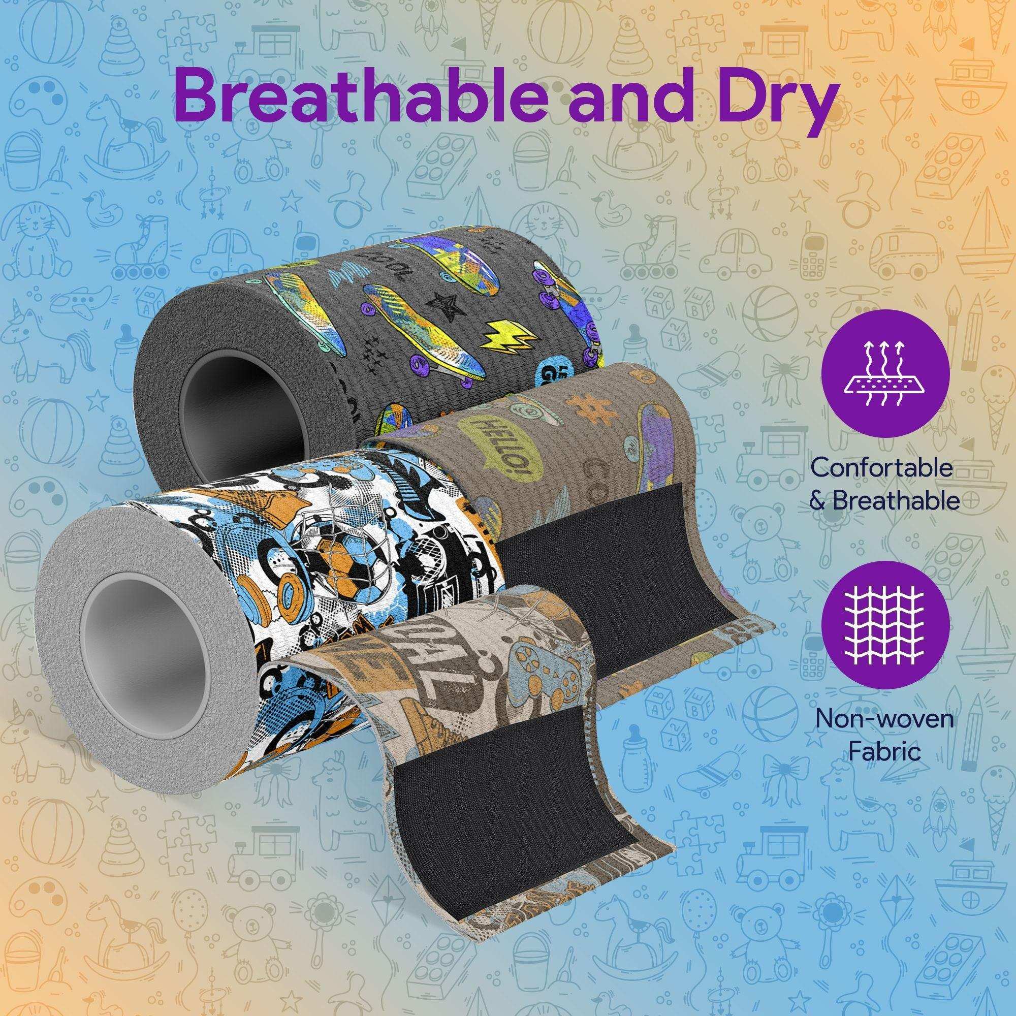 Skate Boards & Sports Compression Bandage Wrap For Wounds - 2 Pack - Shop Home Med