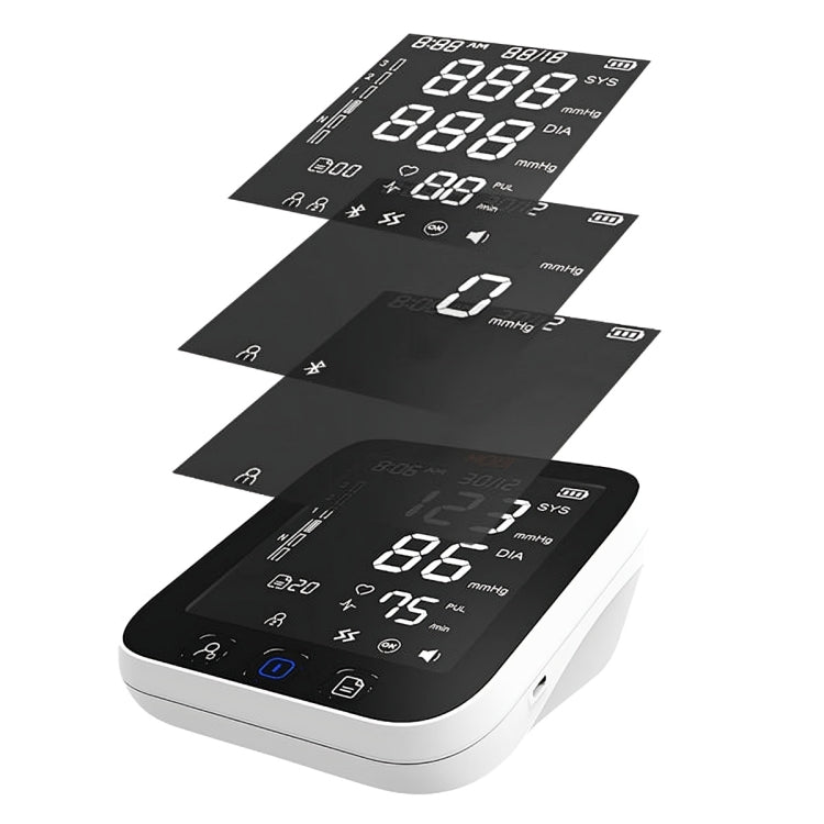 Mobi Smart Bluetooth Arm Blood Pressure Monitor with Adjustable Cuff