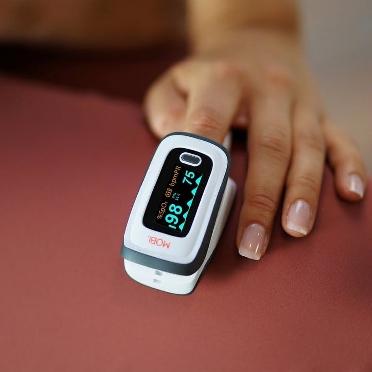 Oxímetro de pulso Bluetooth de dedo Mobi Smart Monitor de oxígeno en sangre