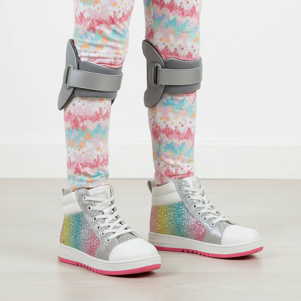 DrD Kids Footwear Rodeo High Top Shoes Ankle-Foot Orthosis and Orthopedic Friendly