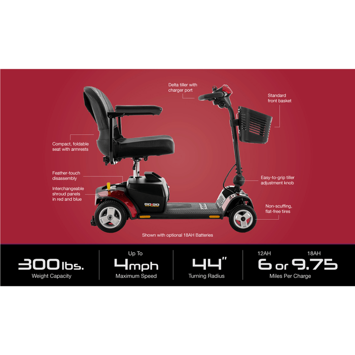 Pride Mobility Go Go Elite Traveller 4-Wheel Scooter