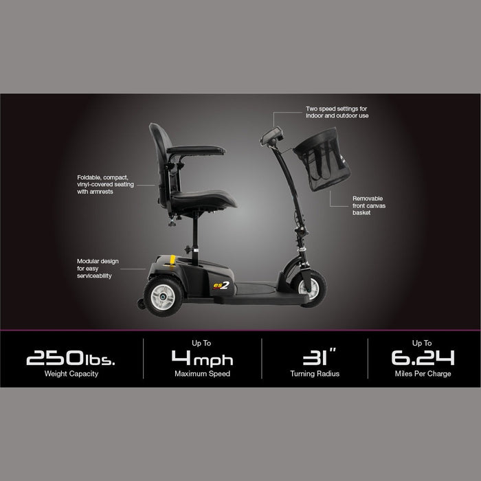 Pride Mobility Go-Go S81 ES 2 3-Wheel Travel Scooter