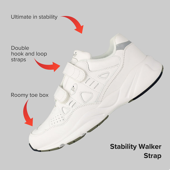 Propet Footwear Stability Walker Strap Men's Walking Shoe Diabetic and Orthotic Friendly