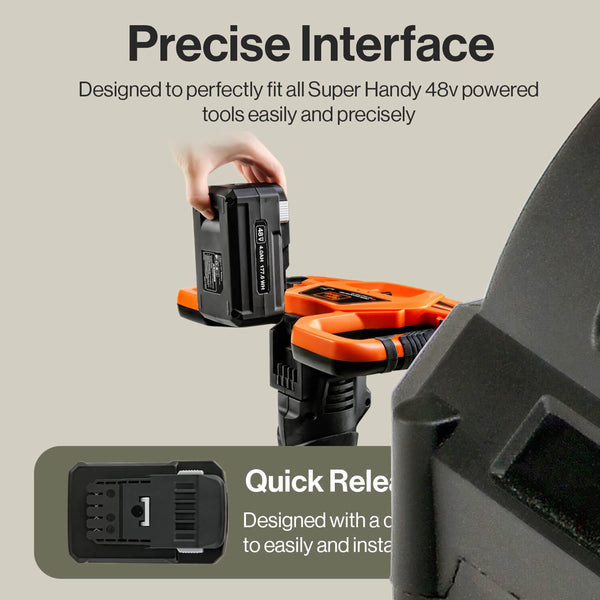 Batería de iones de litio SuperHandy de 48 V y 4 Ah