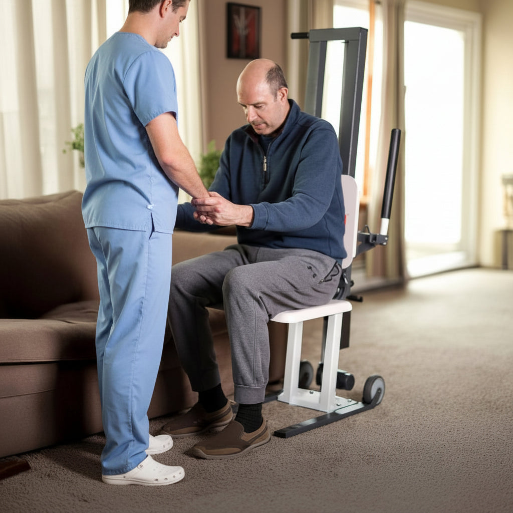 SuperHandy GoRise FS Electric Floor to Standing Lift Assistant 500Lbs Capacity 28.7" Lift