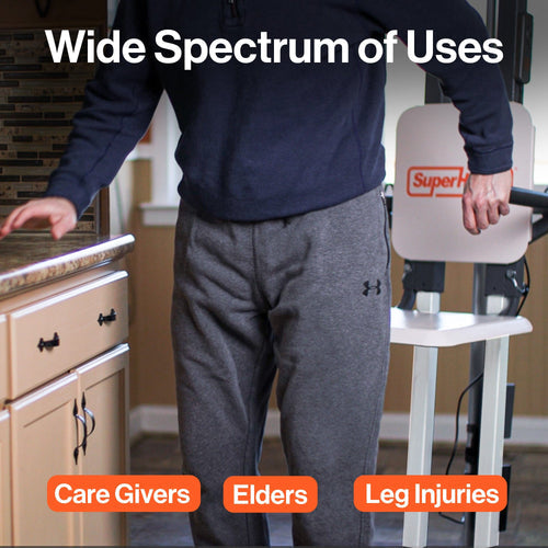 SuperHandy GoRise FS Electric Floor to Standing Lift Assistant 500Lbs Capacity 28.7" Lift