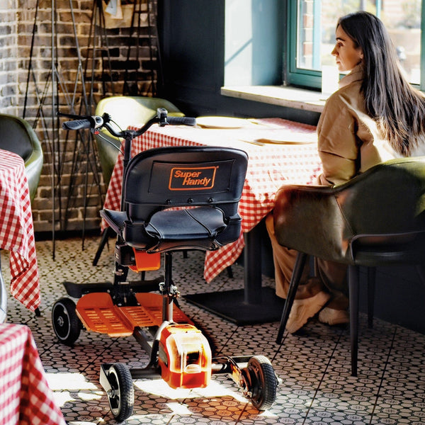 SuperHandy 4-Wheels Passport Pro Mobility Scooter Mobility Scooter - Foldable 48V Li-Ion Battery 330lbs Load