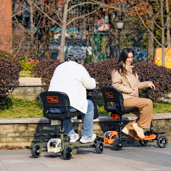 SuperHandy 4-Wheels Passport Pro Mobility Scooter Mobility Scooter - Foldable 48V Li-Ion Battery 330lbs Load