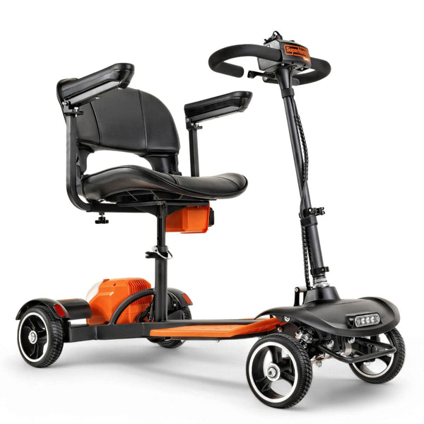SuperHandy 4-Wheel Passport Prime Electric Mobility Scooter Foldable 48V Li-Ion Battery 330 lb Capacity