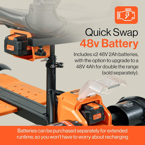 SuperHandy 4-Wheel Passport Prime Electric Mobility Scooter Foldable 48V Li-Ion Battery 330 lb Capacity