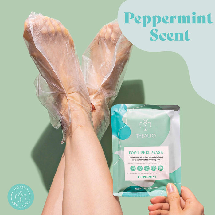 Thealto Foot Peel Mask - Peppermint Scent - Shop Home Med