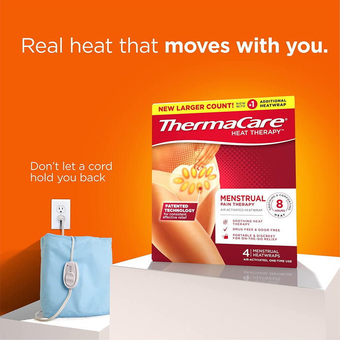 ThermaCare Therapeutic Heat Wraps Menstrual Cramp Relief - 3 Each - Shop Home Med