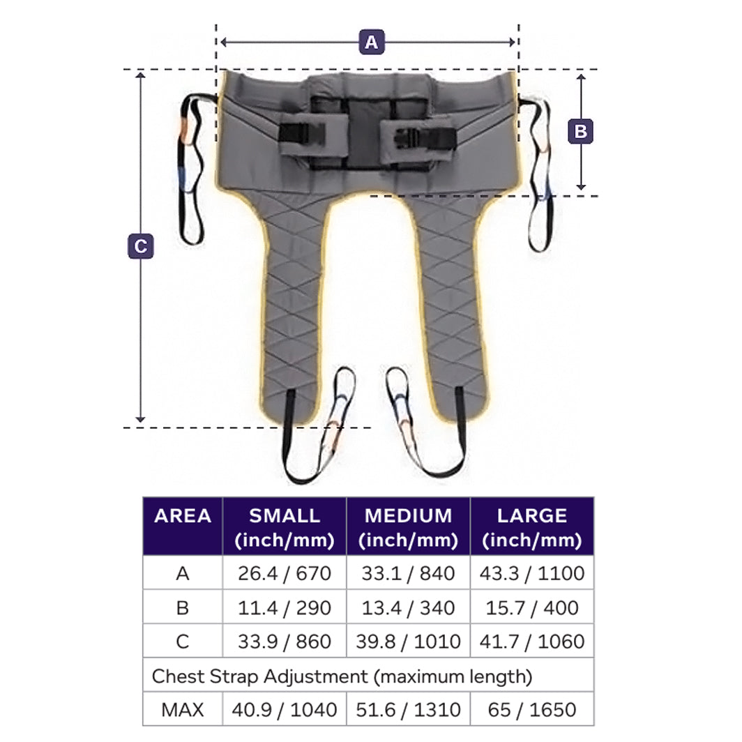 Joerns Hoyer Deluxe Transport Loop Style Patient Sling
