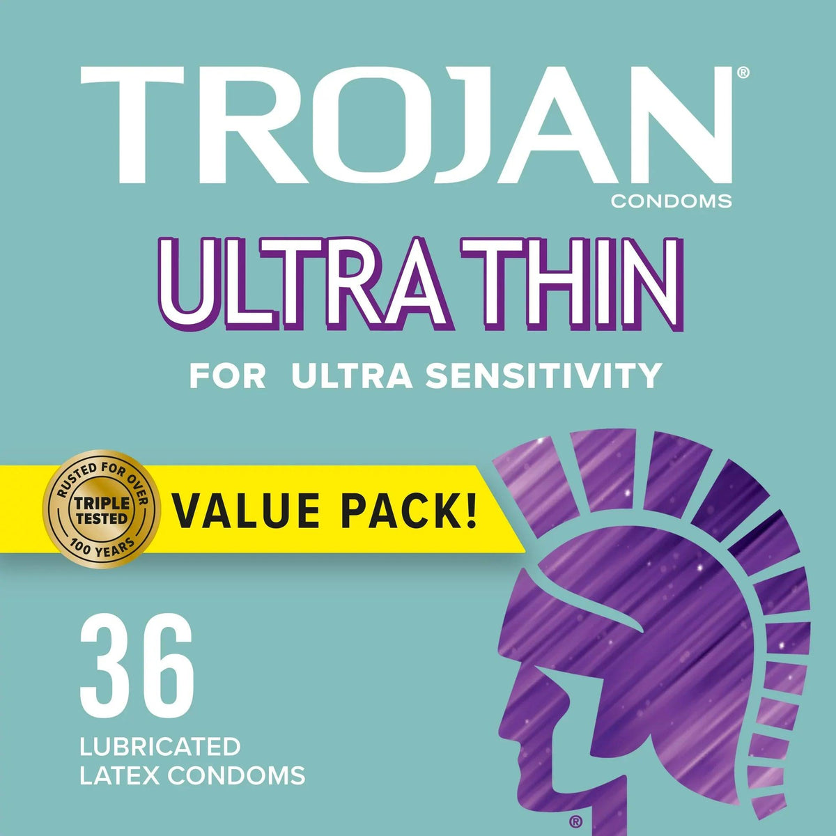 Trojan Ultra Thin Condoms For Ultra Sensitivity Lubricated — Shop Home Med