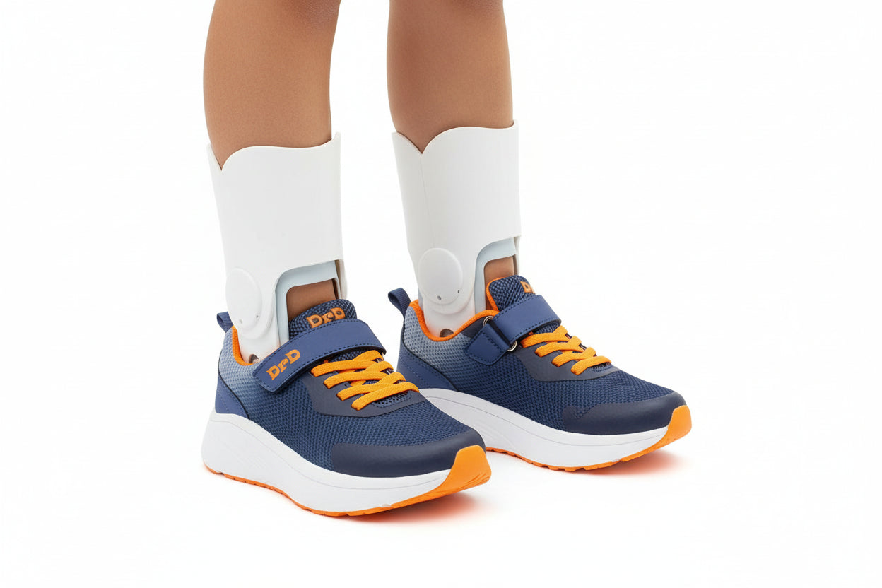 DrD Kids Footwear Turbo Sneaker Ankle-Foot Orthosis and Orthopedic Friendly