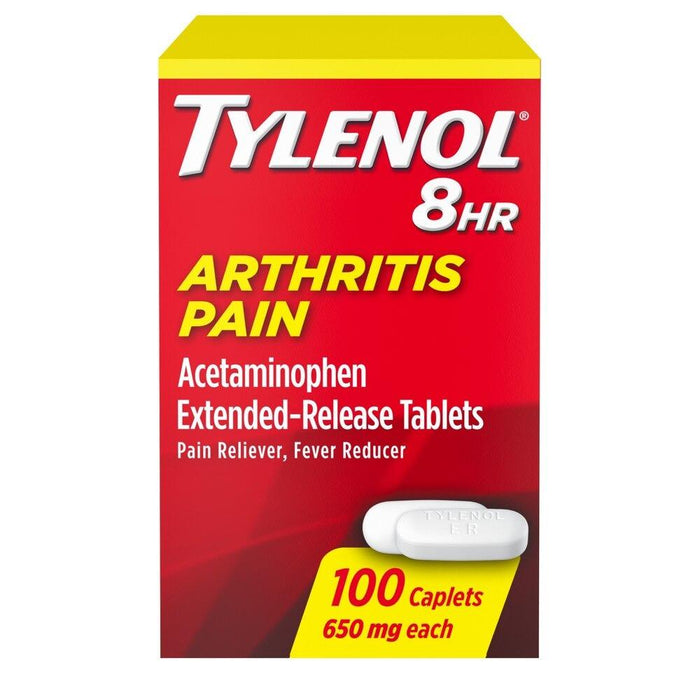 Tylenol 8 Hour Arthritis Joint Pain Acetaminophen Tablets - 100 Count - Shop Home Med
