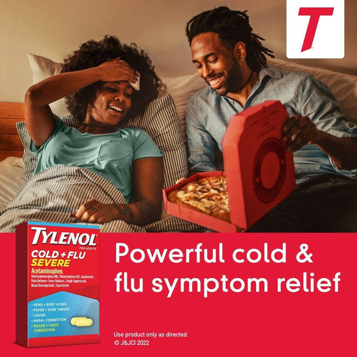 Tylenol Cold & Flu Severe Multi Symptom Caplets Acetaminophen - 100ct - Shop Home Med