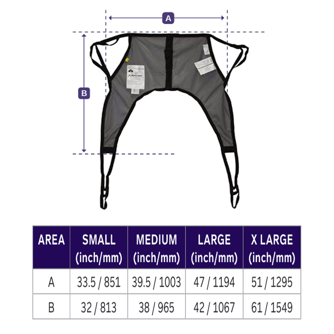 Joerns Hoyer Classic 4-Point Universal Patient U-Sling