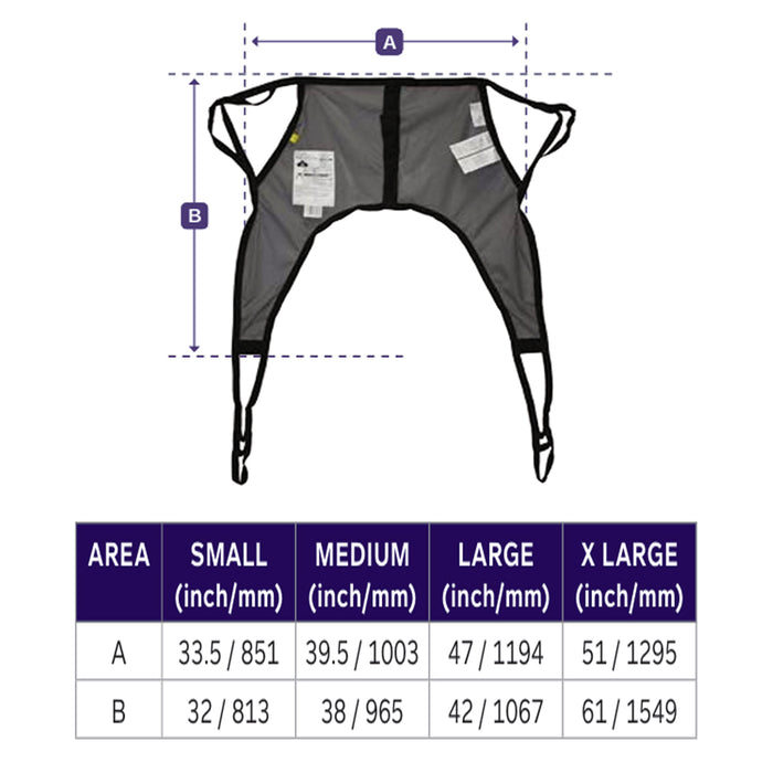 Joerns Hoyer Classic 4-Point Universal Patient U-Sling