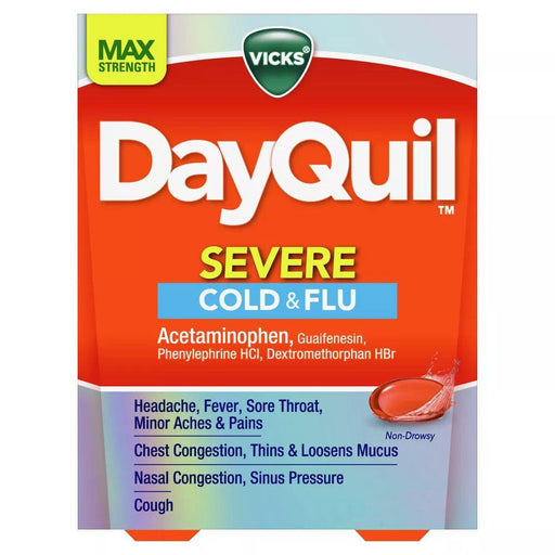 Vicks DayQuil Severe Cold & Flu Medicine LiquiCaps - 16ct - Shop Home Med