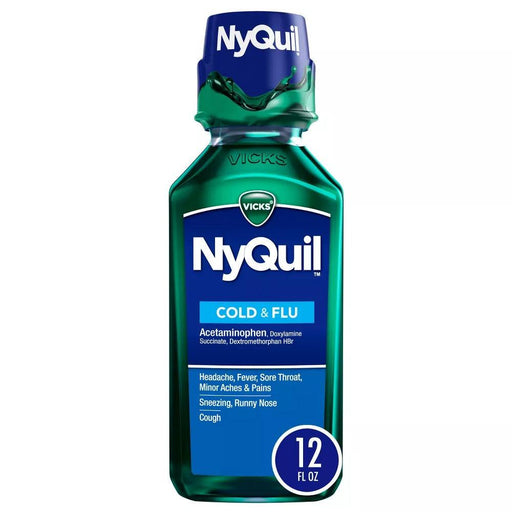 Vicks NyQuil Severe Cold and Flu Liquid - 12oz. - Shop Home Med