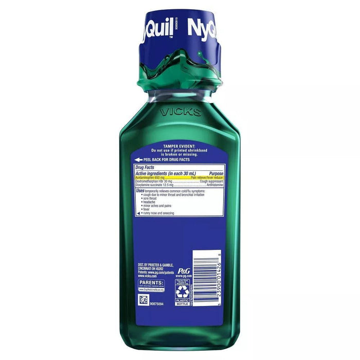 Vicks NyQuil Severe Cold and Flu Liquid - 12oz. - Shop Home Med