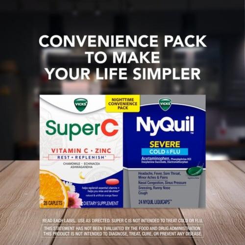 Vicks NyQuil Severe + Super C Convenience Pack - Shop Home Med