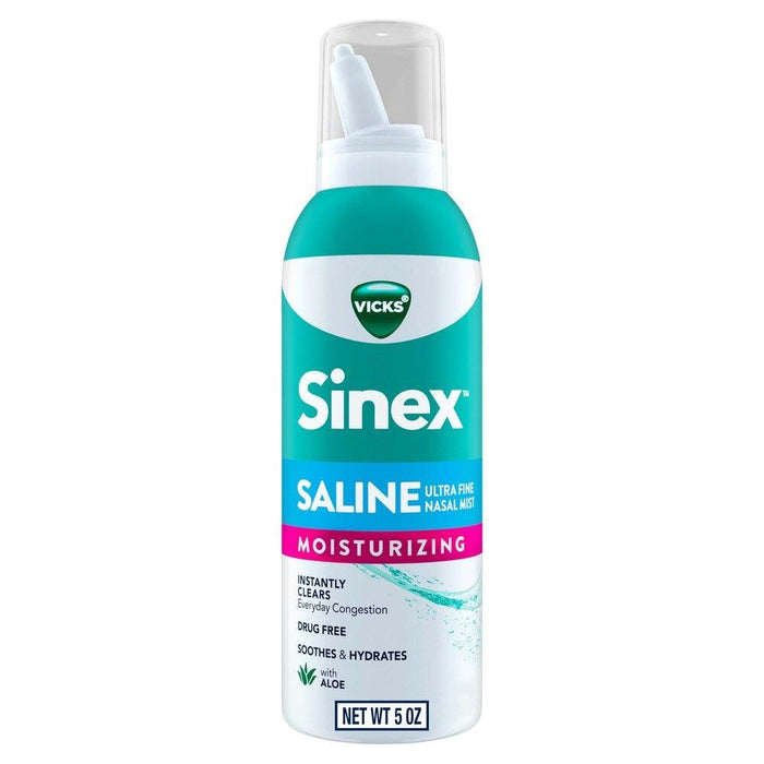Vicks Sinex Moisturizing Saline Nasal Spray - 5 OZ - Shop Home Med