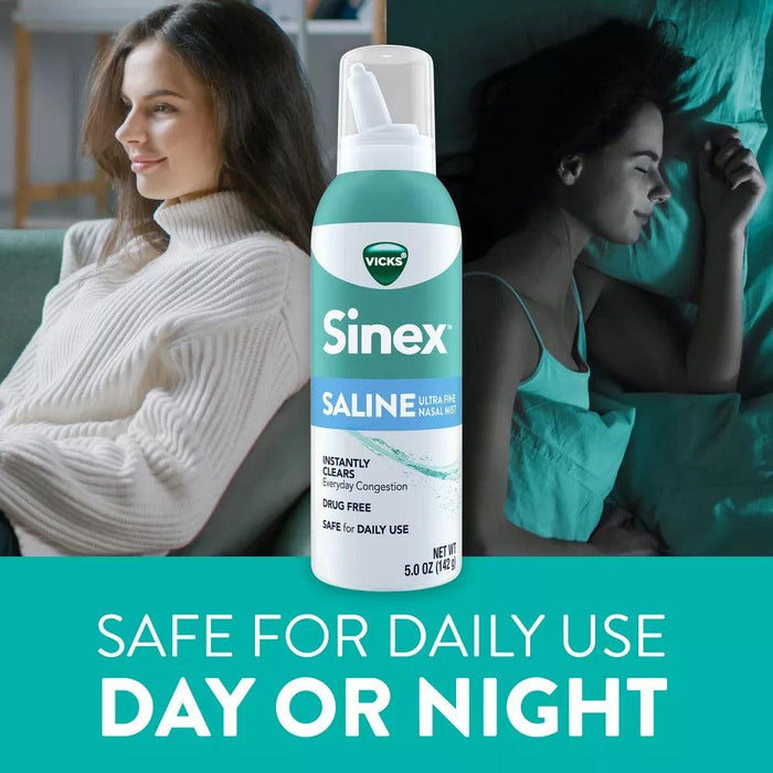 Vicks Sinex Saline Nasal Spray Ultra Fine Mist - 5oz - Shop Home Med