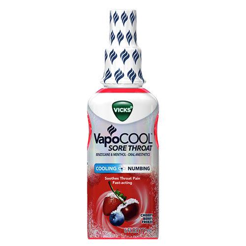 Vicks Vapocool Sore Throat Spray Cherry Berry Freeze 6 Oz Spray - Shop Home Med