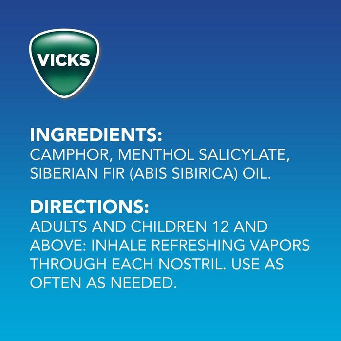 Vicks VapoInhaler Portable Nasal Inhaler, Non-Medicated - Shop Home Med