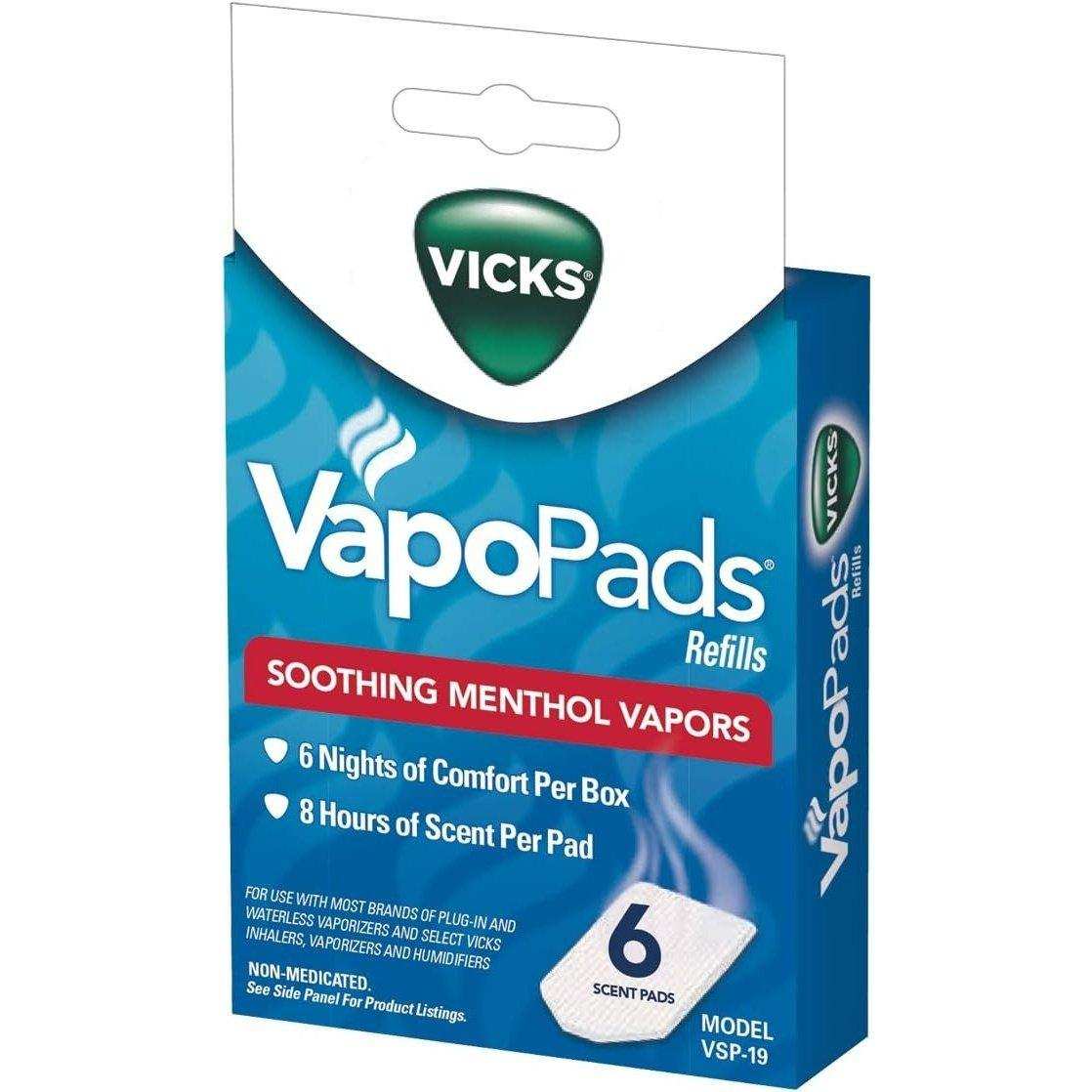 Vicks Vapopads Soothing Menthol Vapors 6Ct vicks-vapopads-soothing-menthol-vapors-6ct