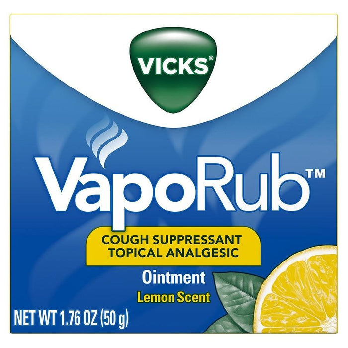 Vicks VapoRub Ointment Lemon Scent 1.76 oz - Shop Home Med