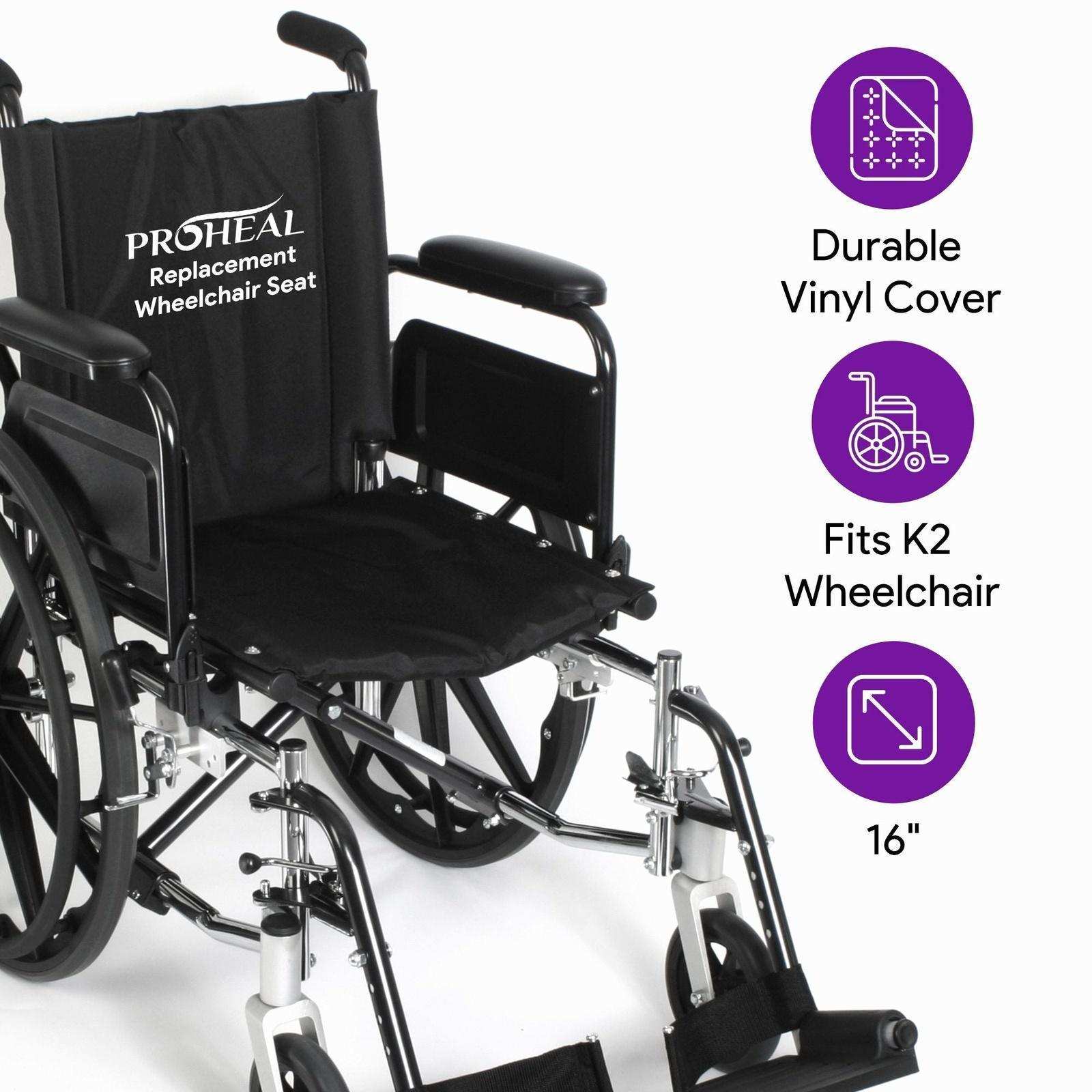 ProHeal Vinyl Wheelchair Seat Replacement - Shop Home Med