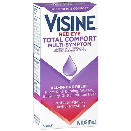 Visine Red Eye Total Comfort Multi-Symptom Eye Drops - .5 fl oz. - Shop Home Med