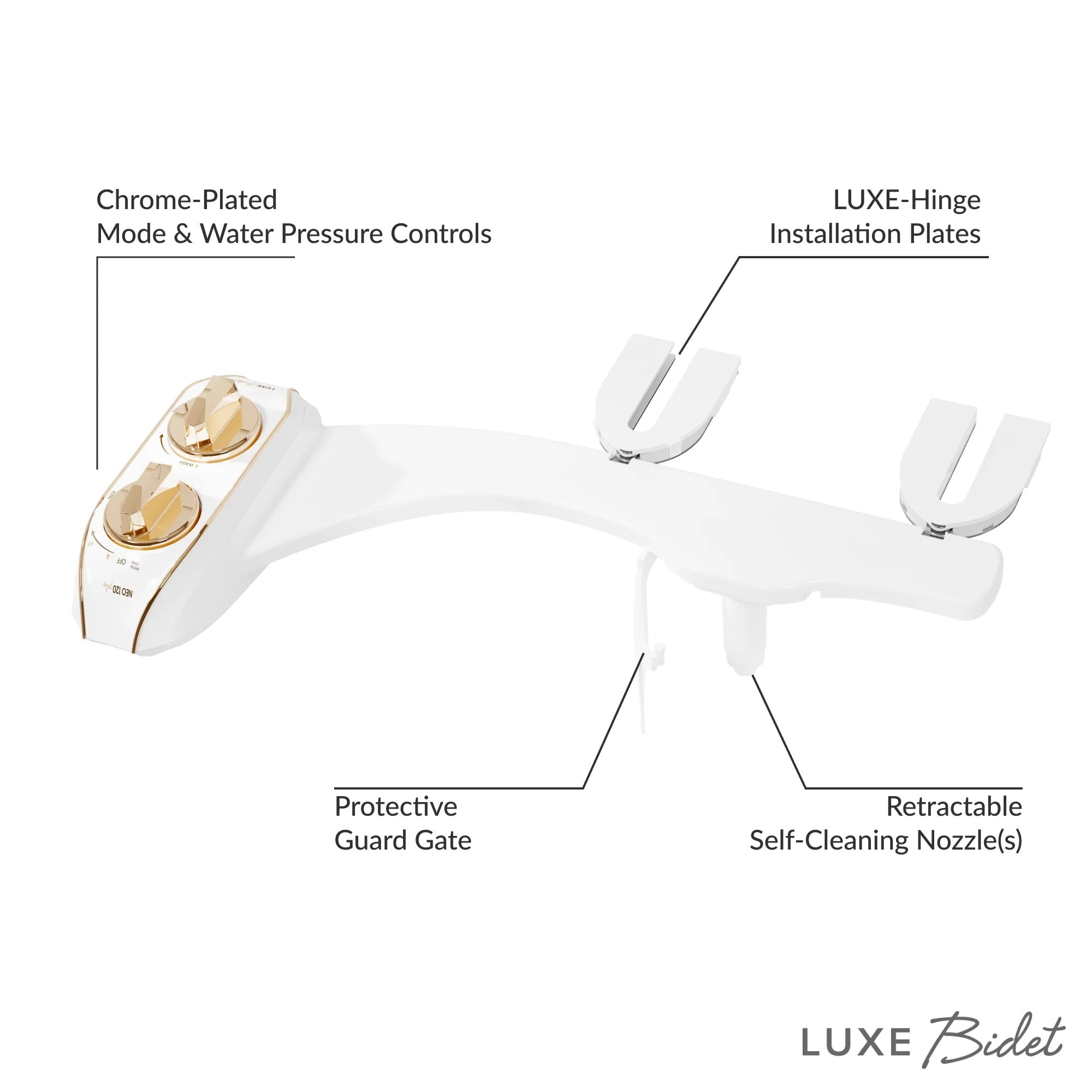 LUXE Bidet NEO 120 Plus Toilet Bidet