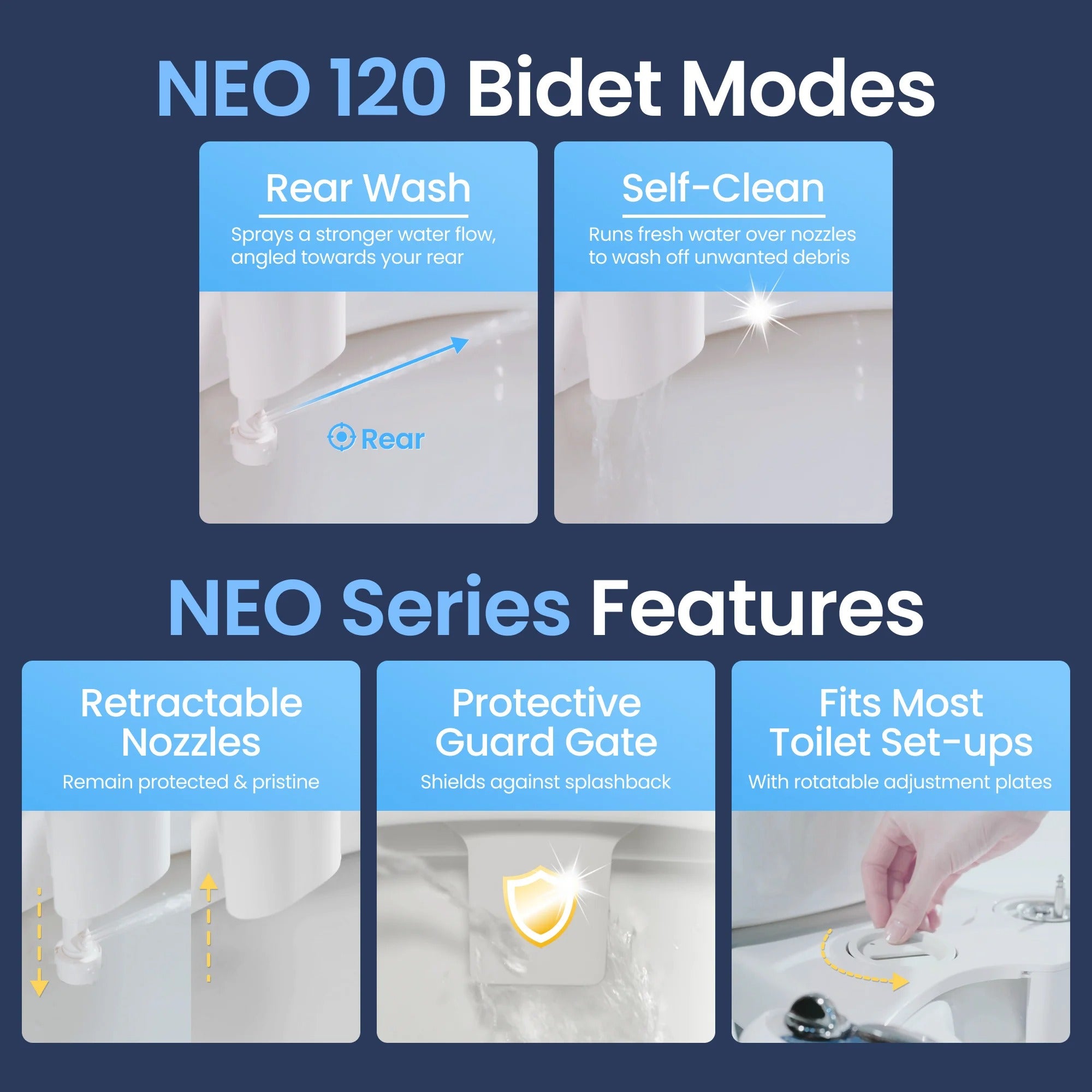 LUXE Bidet NEO 120 Toilet Bidet