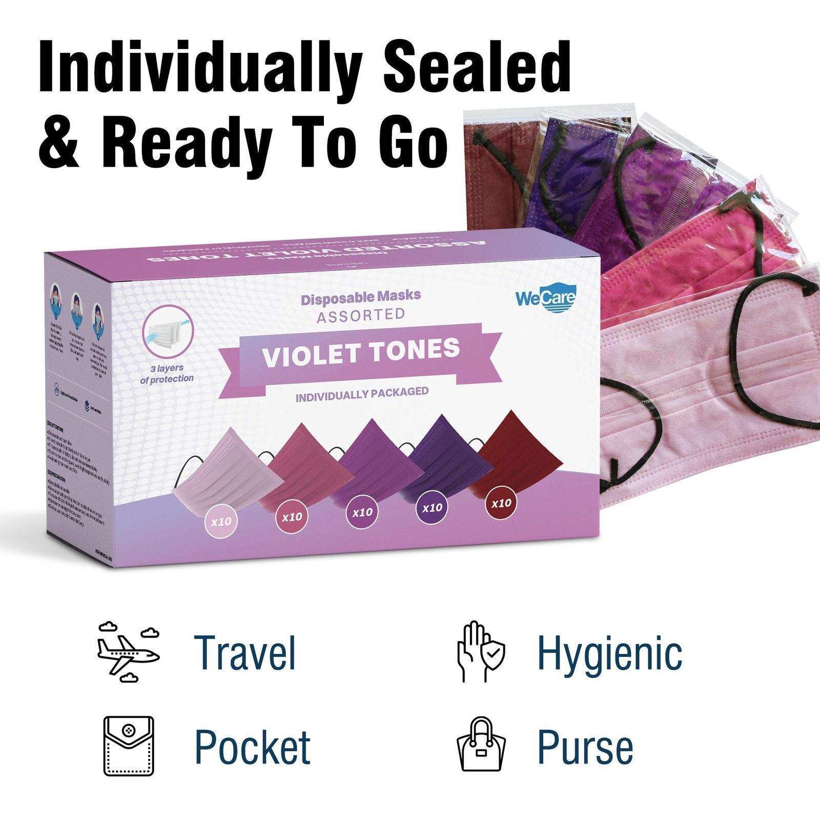 WeCare Assorted Berry Tones Masks - Shop Home Med