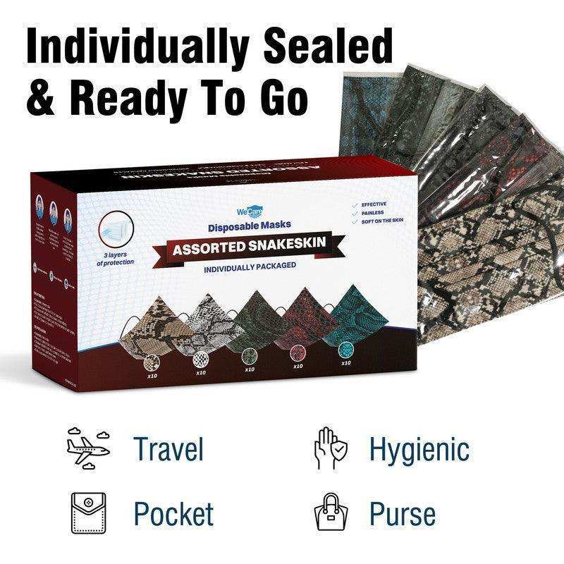 WeCare Assorted Snakeskin Collection Masks - Shop Home Med