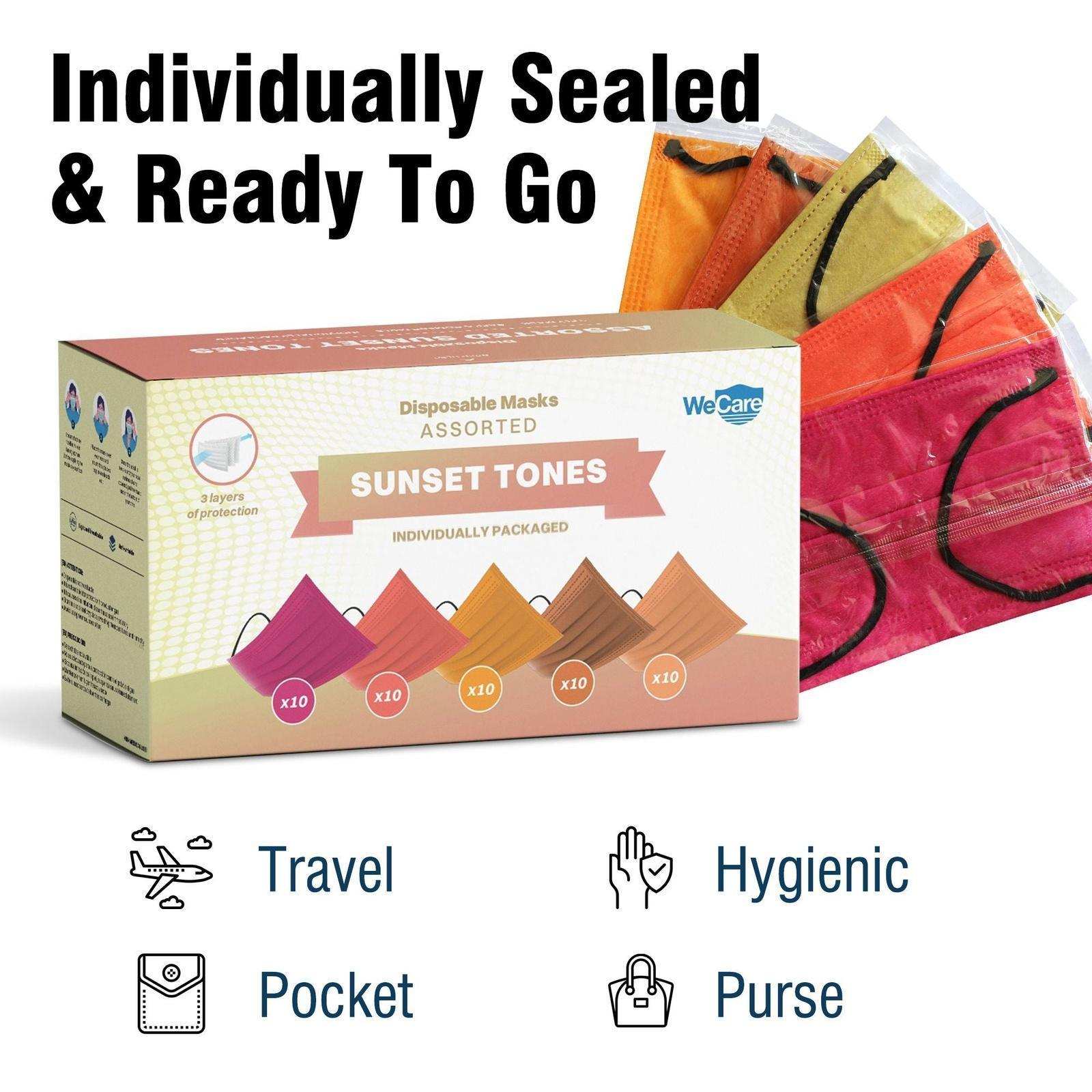 WeCare Assorted Sunset Tones Masks - Shop Home Med