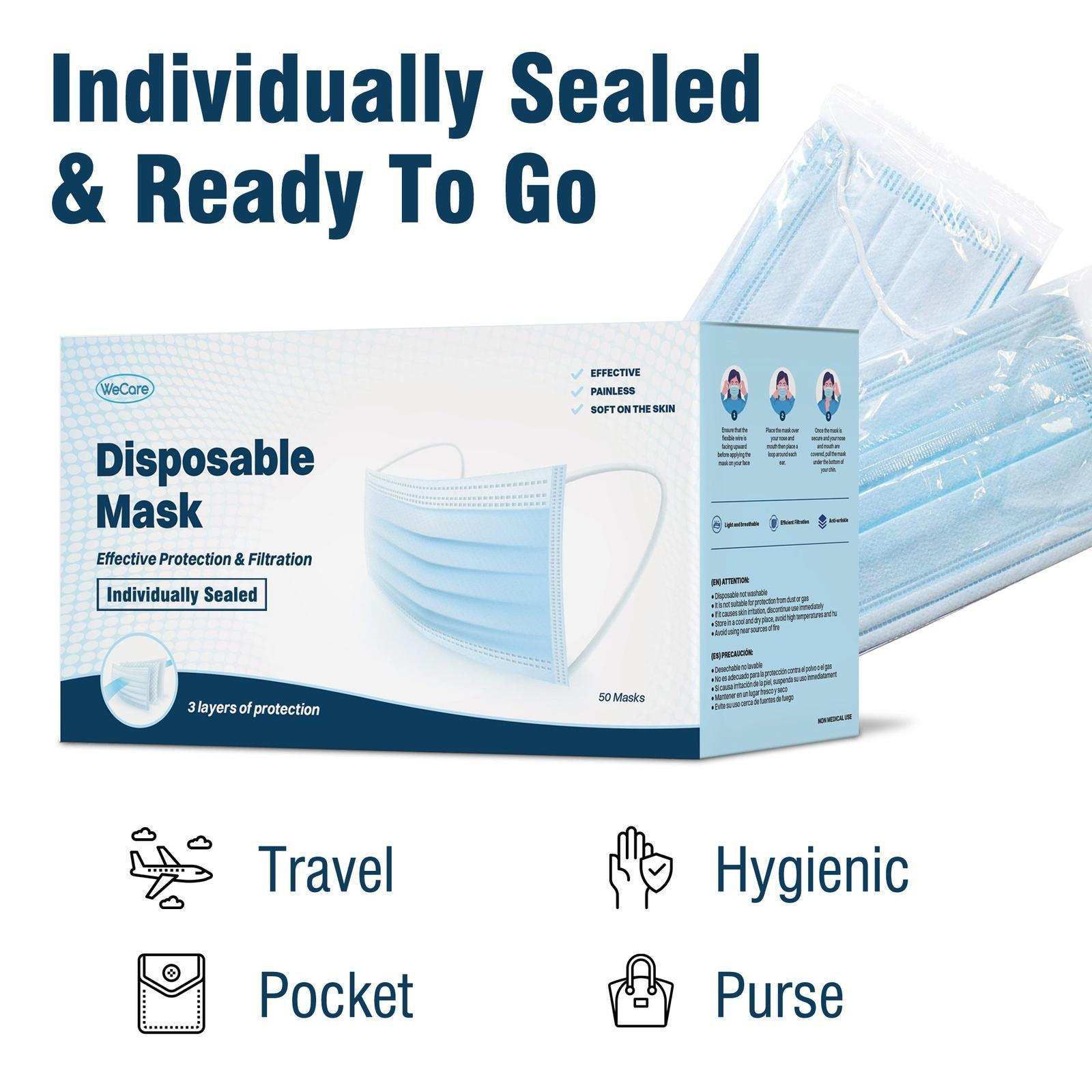 WeCare Blue Masks - Shop Home Med