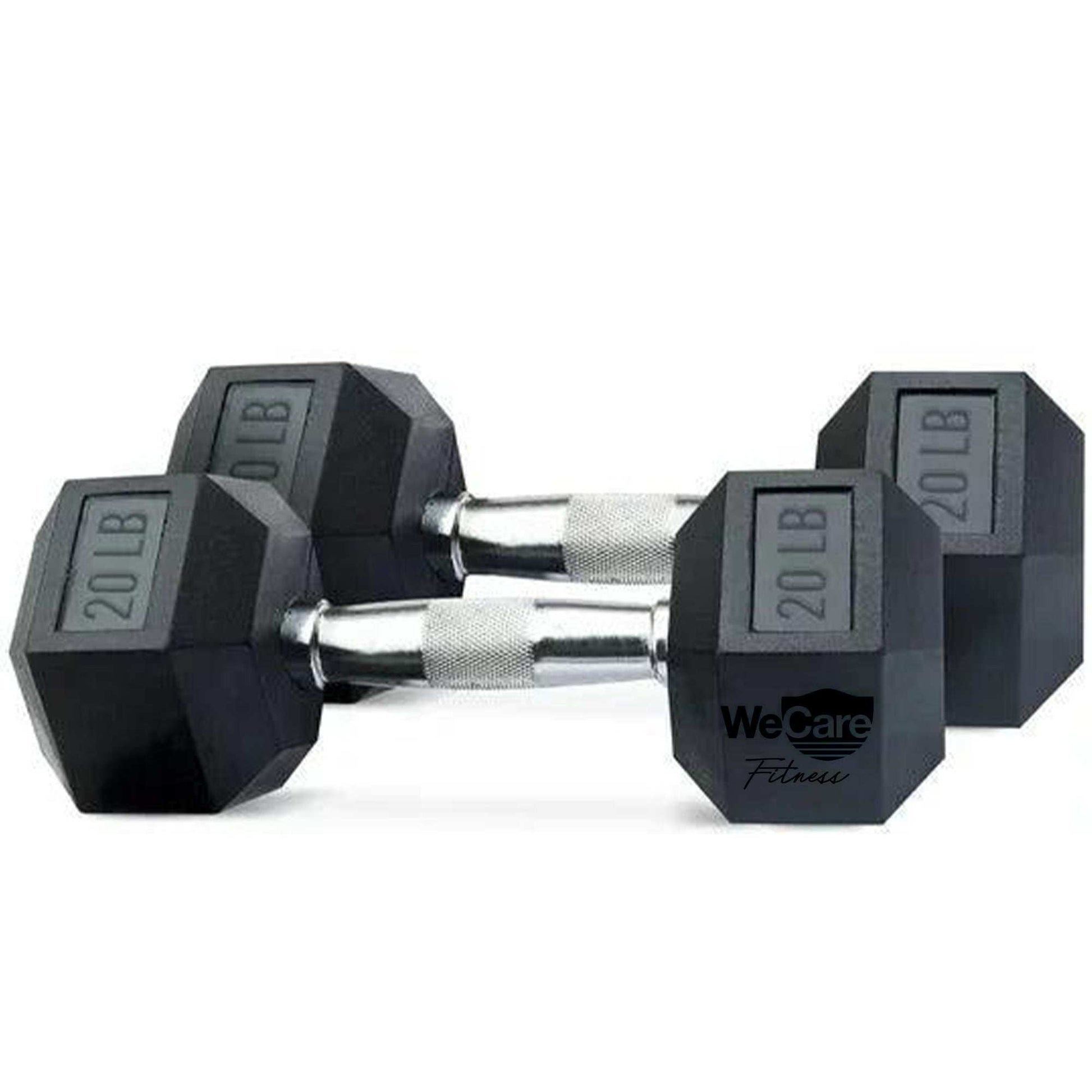 WeCare Fitness Hex Dumbbell Pair