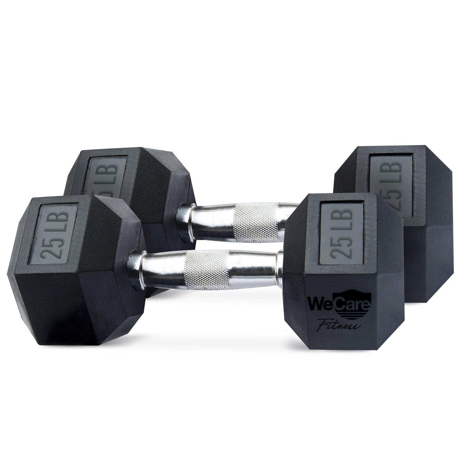WeCare Fitness Hex Dumbbell Pair