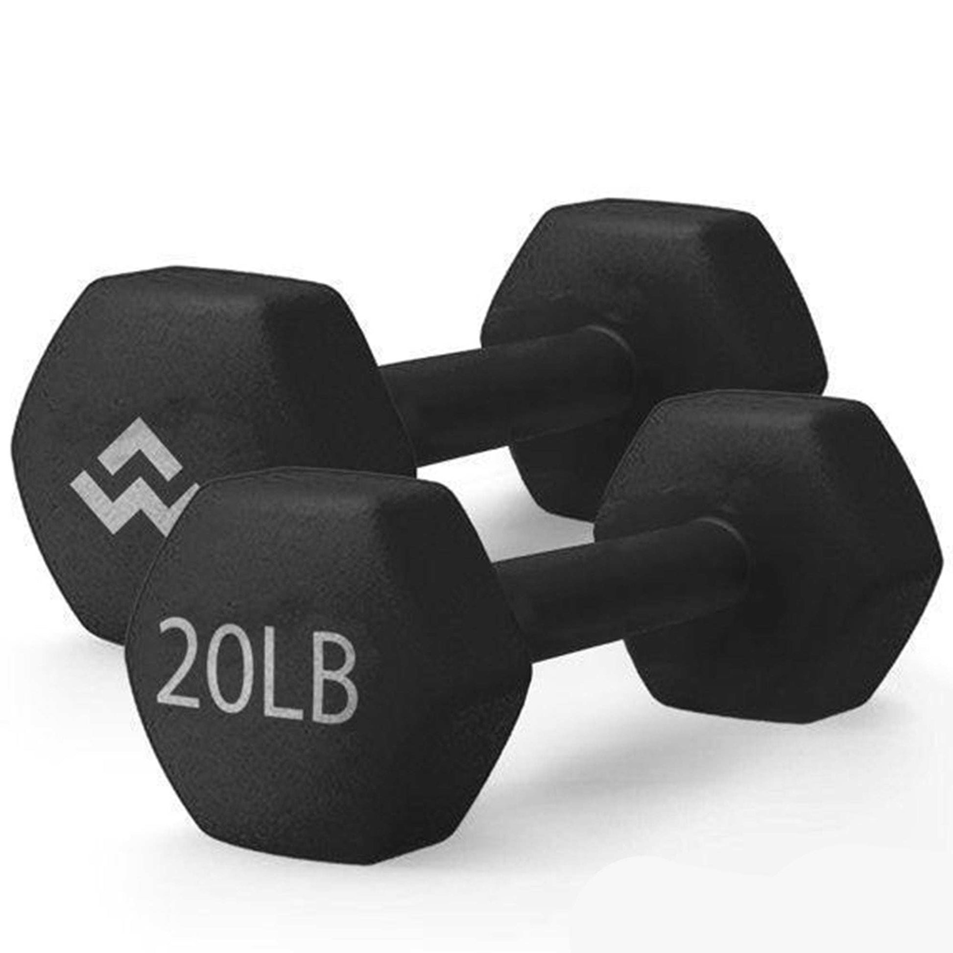 WeCare Fitness Coated Dumbbell Pair