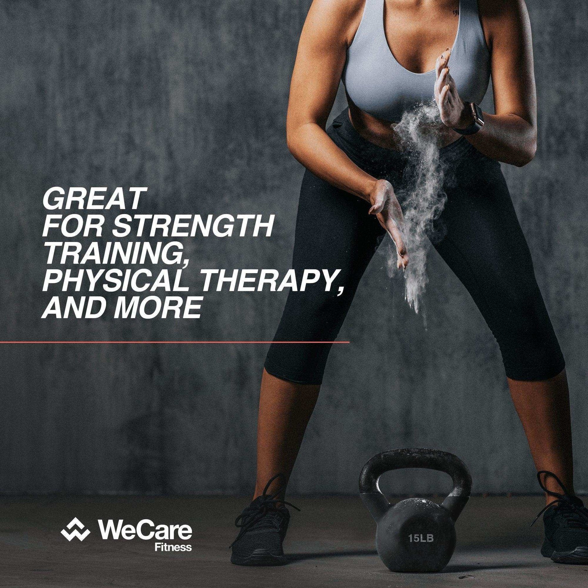WeCare Fitness Kettlebell 15LB Cast Iron - Shop Home Med